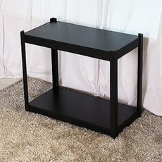 고릴라랙 2단~3단 다용도선반 철제선반 조립식 진열대 수납가구 공간수납, 1세트, 블랙