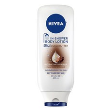 니베아 인-샤워 바디 로션 코코아 버터 드라이 스킨, 400ml, 1개