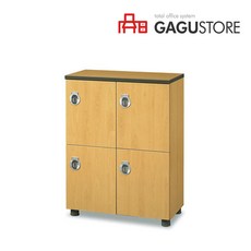 TFS 4인 사물함(2단2열)(사무용 수납장 목제 학교), W800 X D420 X H1100:연체리