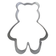 쿠킹플러스 스텐 쿠키커터 곰돌이1 (구떼 곰) 쿠키틀 베이킹, 1개