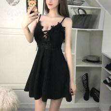 클럽 파티 홀복 섹시 시스루 셔링 원피스 여성 드레스SML