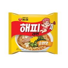 농심 해피라면 순한맛 5개입 15개