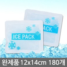 아이스원 부직포 완제품 12x14 180개 1박스 얼음 미니 보냉 쿨 젤 휴대용 아이스팩, 1개