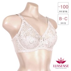 럭센스 LB1049 레이스 풀컵 와이어 홑겹 브라