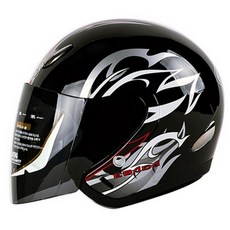 SST 체어맨 오토바이 헬멧 블랙