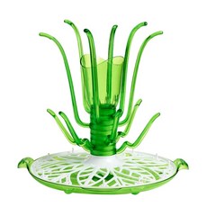 먼치킨 스프라우트 드라잉 랙 젖병건조대, Green + White