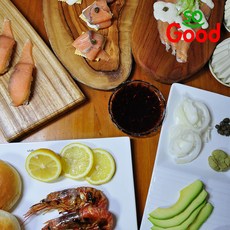 [So Good]쏘굿 숙성 훈제연어 슬라이스 700g+소스1개, 1개, 700g