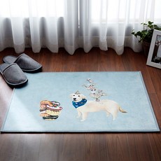 강아지일러스트러그