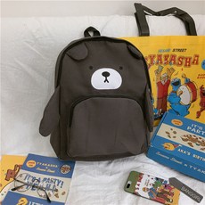 데일리나인 허스키 펭귄 너구리 상어 캐릭터 동물 인형 백팩 학생 초등 가방