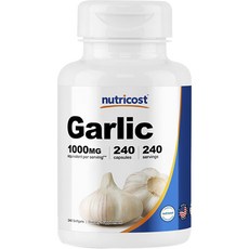 뉴트리코스트 갈릭 1000mg 소프트젤 글루텐 프리, 240개입, 1개