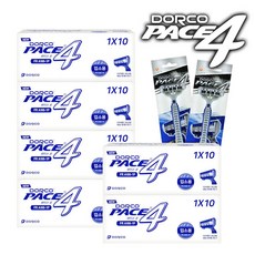 도루코 페이스4 일회용 면도기, 60개, 6box