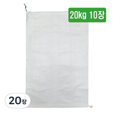 마대자루 쌀포대 자루 A급 20kg, 화이트, 20장 화이트, 20장