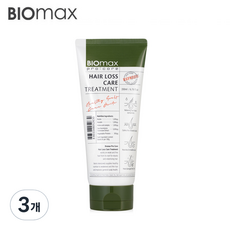 바이오맥스 무실리콘 단백질 트리트먼트 헤어팩, 3개, 200ml