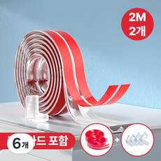 살림온 잘라쓰는 투명 모서리 보호대 강력 부착, 6개