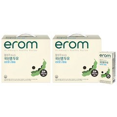 이롬 황성주 국산콩 검은콩 고칼슘 두유, 190ml, 40개