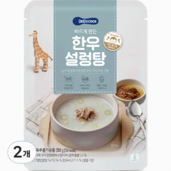 베베쿡 바르게 만든 한우설렁탕, 200g, 2개