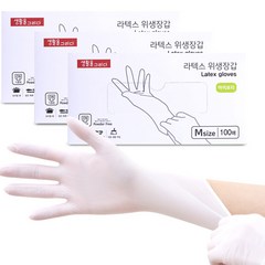 생활을그리다 라텍스 위생장갑 M, 중(M), 3개