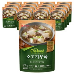 쉐푸드 소고기무국, 500g, 16개