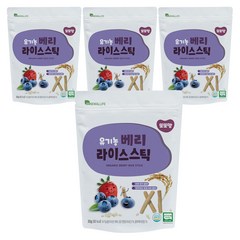 또또맘 유기농 라이스스틱 20g, 베리, 4개