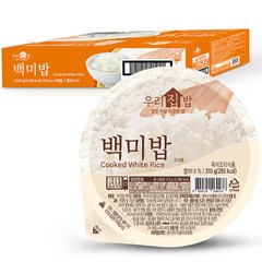 시아스 우리집밥 백미밥, 210g, 12개