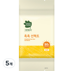 그린핑거 촉촉선팩트 소프트블록 리필, 16g, 5개