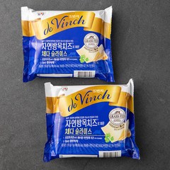 자연방목치즈로 채운 체다슬라이스, 170g, 2개