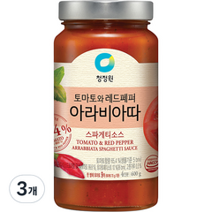 대상 청정원 아라비아따 스파게티 소스, 3개, 600g