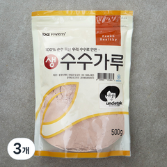 대구농산 국내산 생 수수가루, 500g, 3개