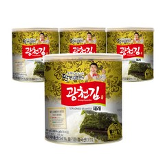 광천김 달인 김병만 재래 캔김, 30g, 4개