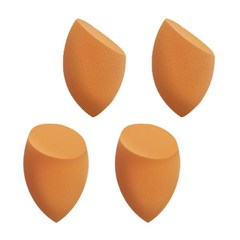 글로스앤글로우 엣지컷 3D 메이크업 스펀지, 오렌지, 4개