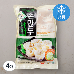 진선푸드 웰빙채식 야채손만두 (냉동), 1.4kg, 4개