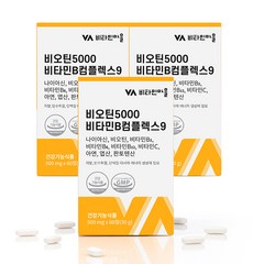 비타민마을 비오틴 5000 비타민B컴플렉스9 30g, 60정, 3개, 60정