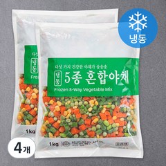 세미원 5종 혼합야채 (냉동), 1kg, 4팩