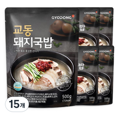 교동 부산식 돼지국밥, 500g, 15개