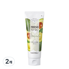 토니모리 프레쉬 투 고 아보카도 폼클렌저, 170ml, 2개