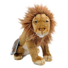 한사토이 동물인형 3937 사자 Lion Sitting, 25cm, 갈색