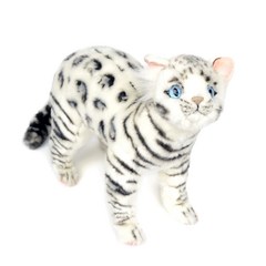 한사토이 동물인형 벵갈고양이 Bengal Cat Standing, 33cm, 흰색 (6352)