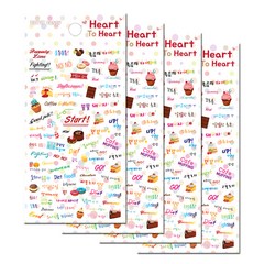 쁘띠팬시 DA5374 Heart To Heart, Beauty Line, 4개입