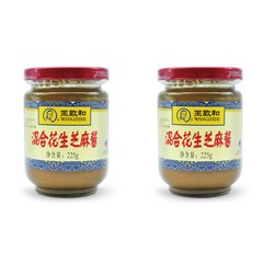 왕즈허 즈마장 땅콩 참깨 소스, 2개, 225g