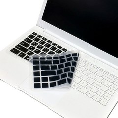 디클 클릭북 D14 전용 실리콘 키스킨, 블랙, 1개