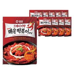 샘표 크레이지핫 매운떡볶이양념, 110g, 10개