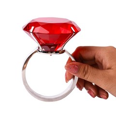 윰스 프로포즈 다이아몬드 반지 대형, 레드, 1개