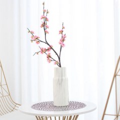 매화꽃 실크플라워 나뭇가지 110cm, 핑크, 1개