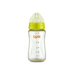 유피스 프리미엄 PPSU 젖병 300ml 젖꼭지 뚜껑, 그린, 1개