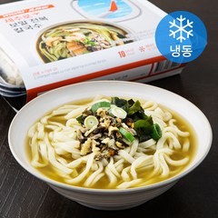 마이셰프 JEJUair 제주로 보말 전복 칼국수 2인분 밀키트 (냉동), 650g, 1개