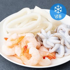 바다식객 요리가 쉬운 샐러드용 해물믹스 5개입 (냉동), 500g, 1개