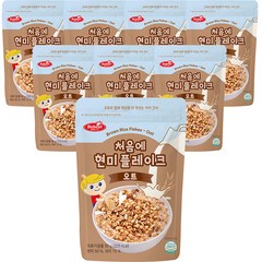 베베스트 처음에 현미 플레이크, 오트, 50g, 8개