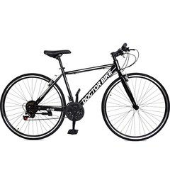 닥터바이크 하이브리드 69.8cm 27.5인치 21단 스틸프레임 자전거 E1 BIKE H-700, 블랙, 170cm