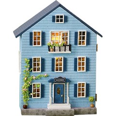 아디코 저택 시리즈 미니어처 DIY 키트 몰란 하우스, 혼합색상