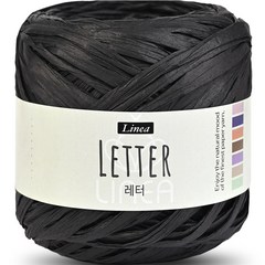 니뜨 레터 뜨개실 40g, 807 블랙, 1개